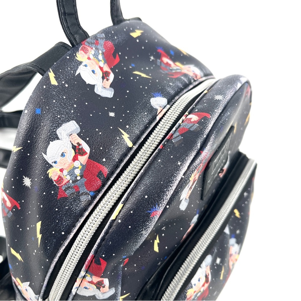 Loungefly Marvel Thor Chibi Galaxy Love and Thunder Mini Backpack - Picture 9 of 16